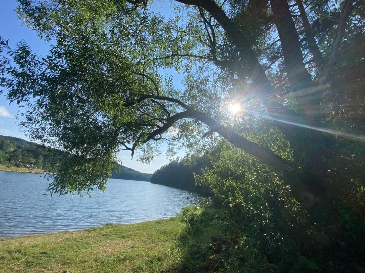 Pension Und Ferienwohnung Am Teich Schleiz Esterno foto