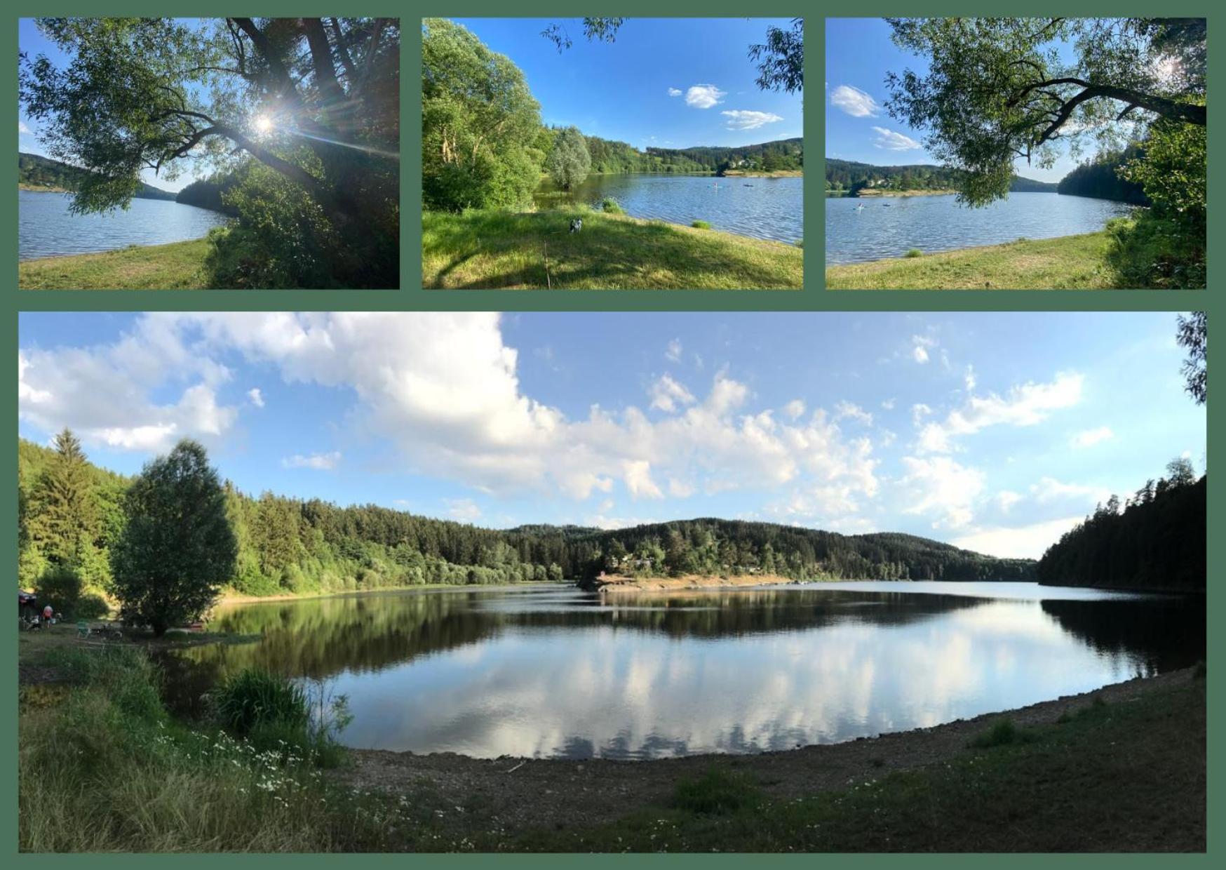 Pension Und Ferienwohnung Am Teich Schleiz Esterno foto